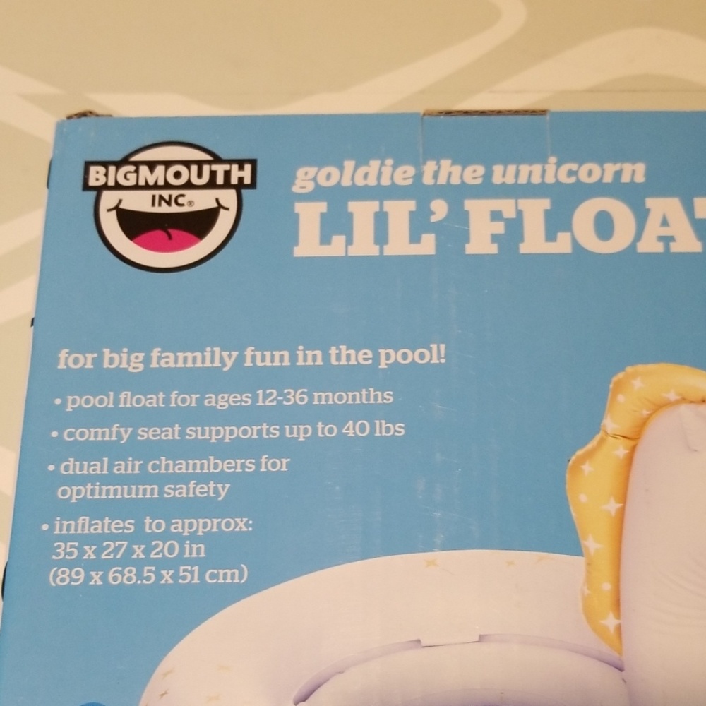 BIGMOUTH INC Goldie the unicorn lily float - Picture 5 of 5
